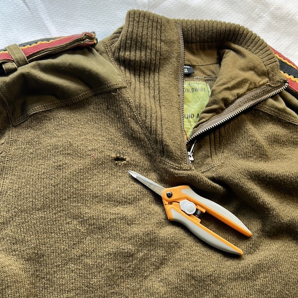 Oakley Lambs Wool Pullover Sweater Military Green Milsim Army Style Sweatshirt - Picture 8 of 13